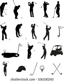 Golf Silhouettes