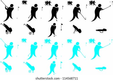 Golf Silhouettes