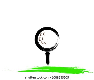Golf simply vector icon  ,Golf club icon. Vector flat illustration EPS 10.