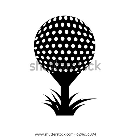 golf sport ball icon