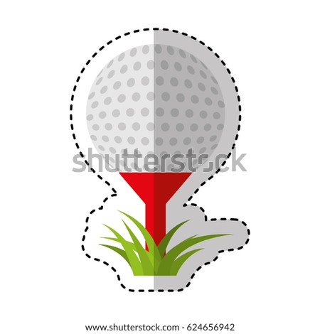 golf sport ball icon