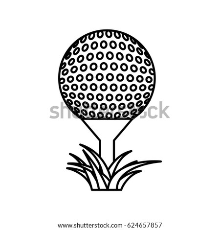 golf sport ball icon