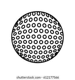 golf sport ball icon vector illustration design
