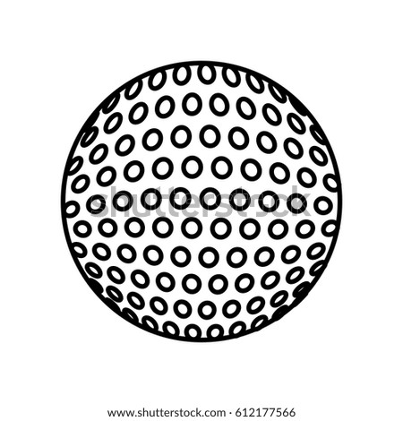 golf sport ball icon vector illustration design