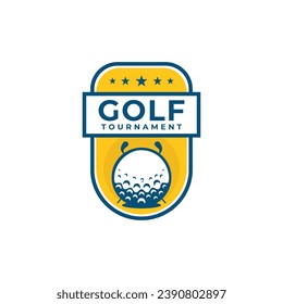 Golf sport club logo design concept.