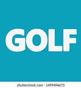 golf sport concept- vector illustration