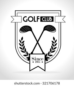 Golf sport design theme, vector illustration eps 10.