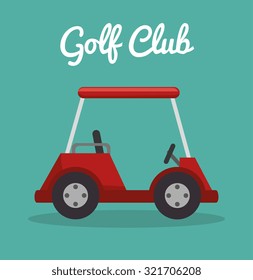 Golf sport design theme, vector illustration eps 10.