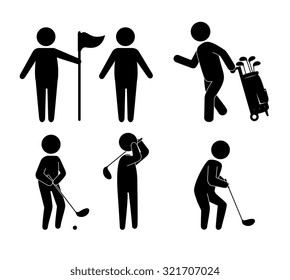 Golf sport design theme, vector illustration eps 10.