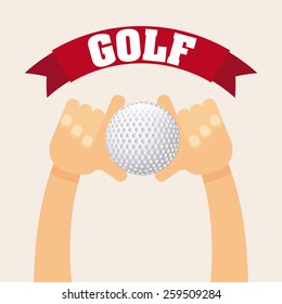 golf sport design, vector illustration eps10 graphic 