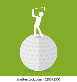Golf sport design, vector ilustration eps 10.
