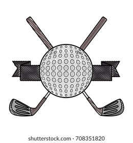 golf sport emblem