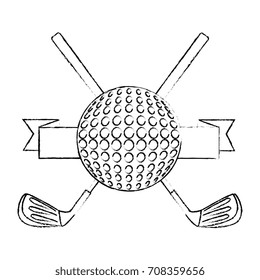golf sport emblem