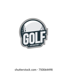 Golf sport emblem logo vector