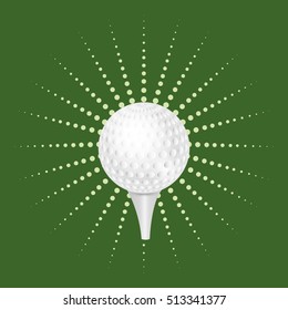 Golf sport game icon vector illustration graphic design