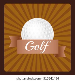 Golf sport game icon vector illustration graphic design