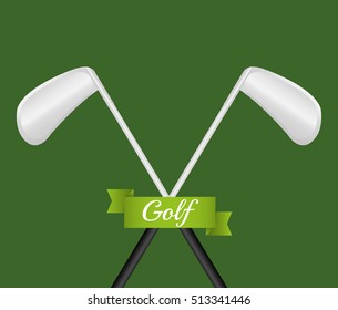 Golf sport game icon vector illustration graphic design