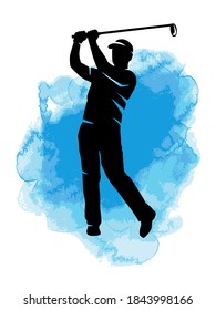 Golf sport graphic in vector quality.