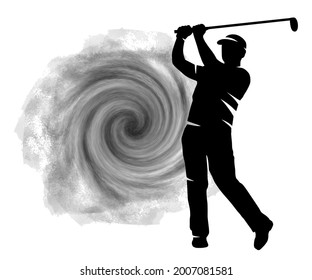 Golf sport graphic in vector quality.