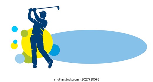 Golf sport graphic in vector quality.