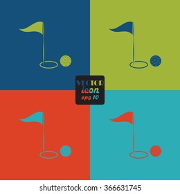 Golf sport icon