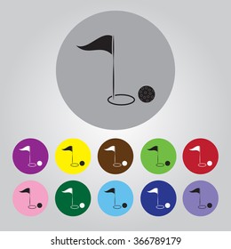 Golf sport icon