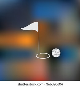 Golf sport icon
