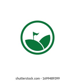 Golf sport icon logo design vector template