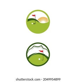Golf Sport icon Template vector illustration icon design