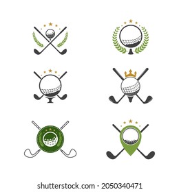 Golf Sport icon Template vector illustration icon design