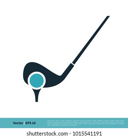 Golf Sport Icon Vector Logo Template Illustration Design. Vector EPS 10.