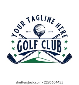 golf sport inspiration logo. for golf clubs.