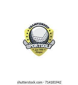 Golf sport logo & badge vector