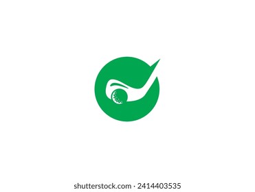 golf sport logo design symbol template