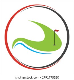Golf Sport Logo Design Template, vector Illustration