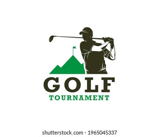 Golf Sport Logo Design Template