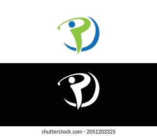 Golf Sport Logo Design Template Vector Element.