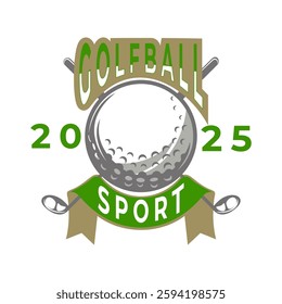 Golf sport logo design vector template. Golf club logo design vector