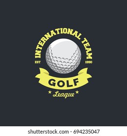 Golf sport logo & emblem vector