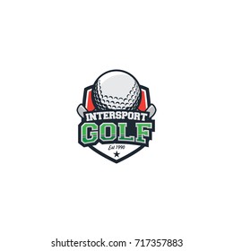Golf sport logo emblem vector