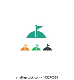 Golf Sport Logo Icon Vector Set 