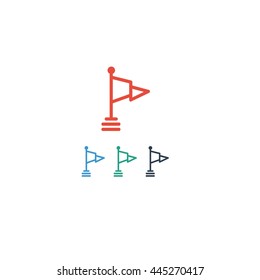 Golf Sport Logo Icon Vector Set 