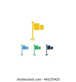 Golf Sport Logo Icon Vector Set 