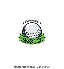 Golf sport logo icon vector