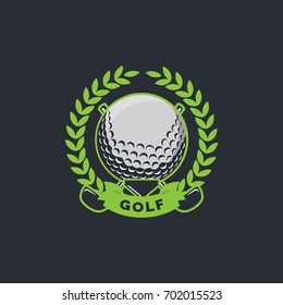 Golf sport logo & ornament vector