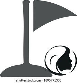 Golf sport and recreation illustration vector art