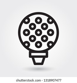 Golf Sport vector icon, Golf ball icon, Sports ball symbol. Modern, simple outline, outline vector illustration for web site or mobile app