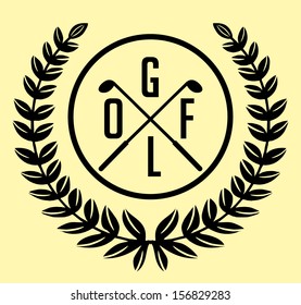 Golf Sports Graphic Design Vector Art