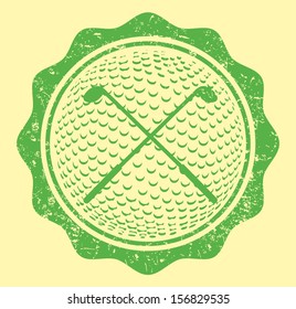 golf sports graphic design vector art