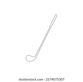 Golf stick continuous line. Continuous one line drawing golf stick. Sport, competition concept. Single line drawing